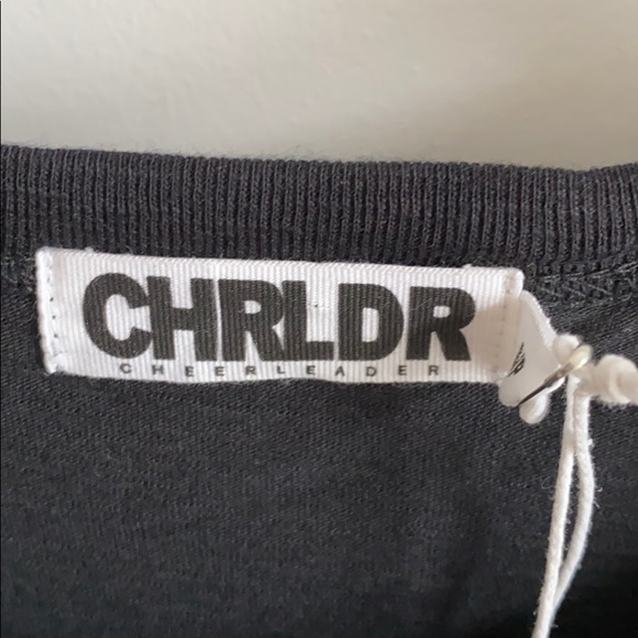 NWT CHRLDR Black T-shirt S - Picture 2 of 6